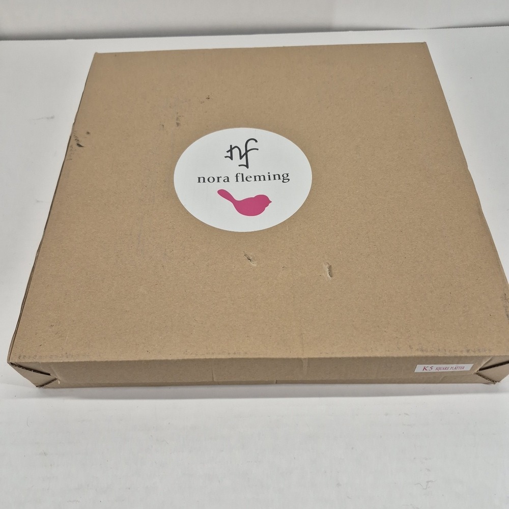 Nora Fleming RETIRED K5 SQUARE PEARL DOT SERVING PLATTER 13"- New in Box